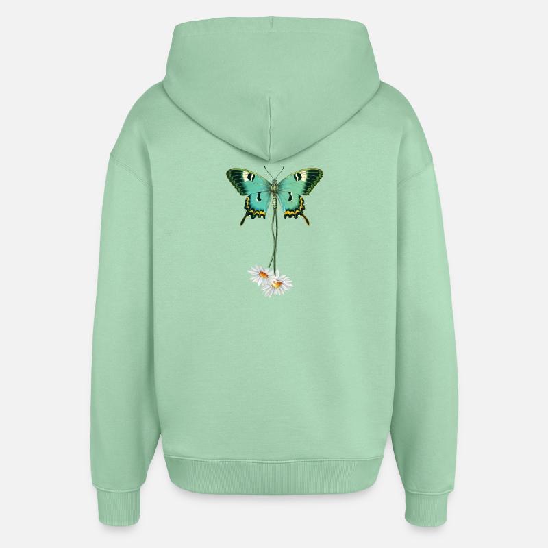 Révolution tranquille - Sweat à capuche unisexe Stanley/Stella Oversized - jade brumeux