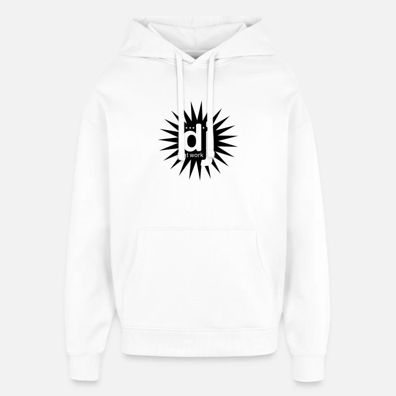 dj_at_work - Oversized Unisex Hoodie by Stanley/Stella - white