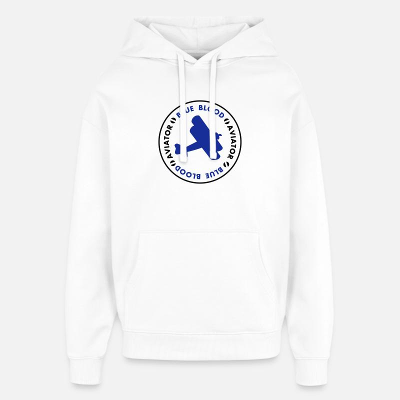 Aviator- blue blood - Oversized Unisex Hoodie von Stanley/Stella - Weiß