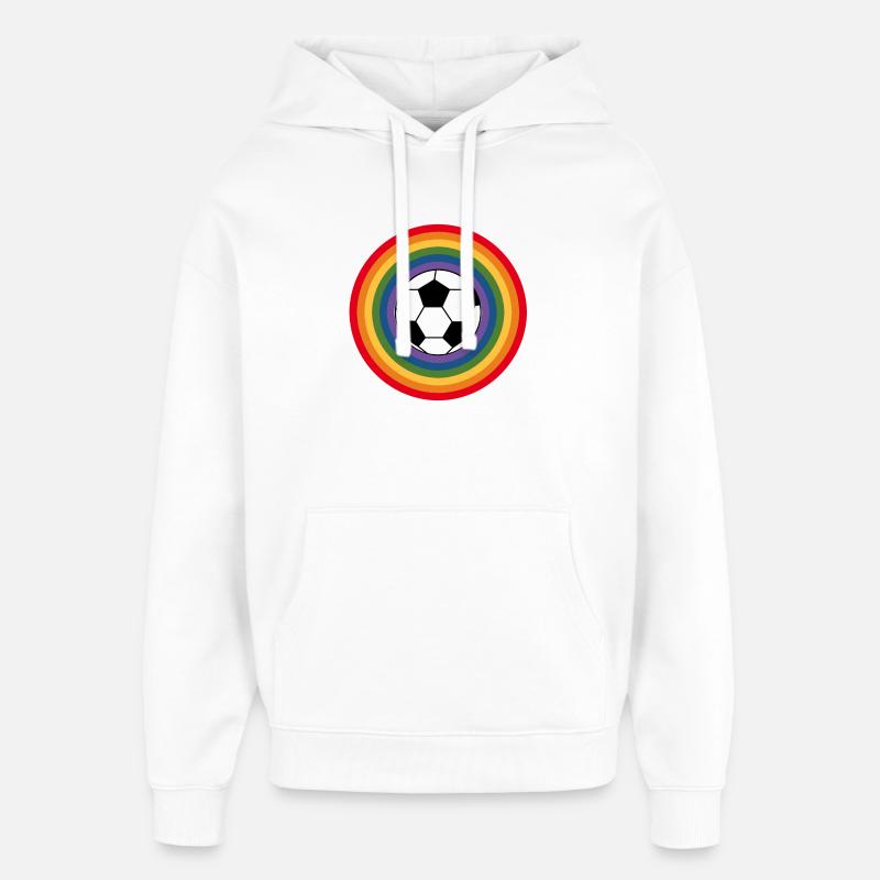 football Regembogen - Sweat à capuche unisexe Stanley/Stella Oversized - blanc