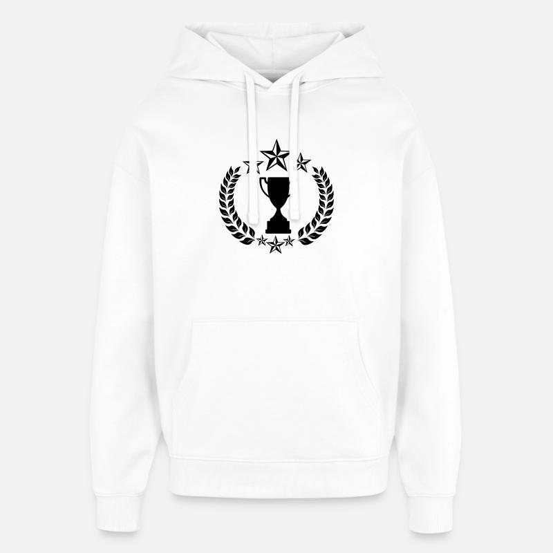 Lorbeerkranzstern oder Pokalsieger - Oversized Unisex Hoodie von Stanley/Stella - Weiß