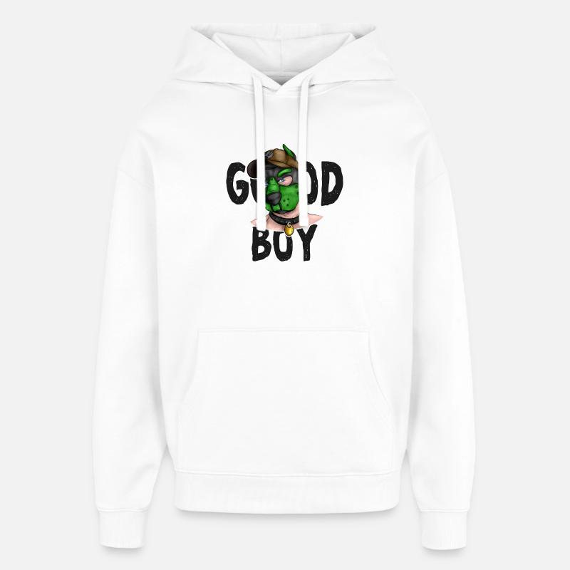 GoodBoyGreen - Sweat à capuche unisexe Stanley/Stella Oversized - blanc