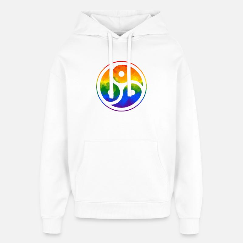 Coloré, coquin, queer – la chemise qu’il vous faut - Sweat à capuche unisexe Stanley/Stella Oversized - blanc