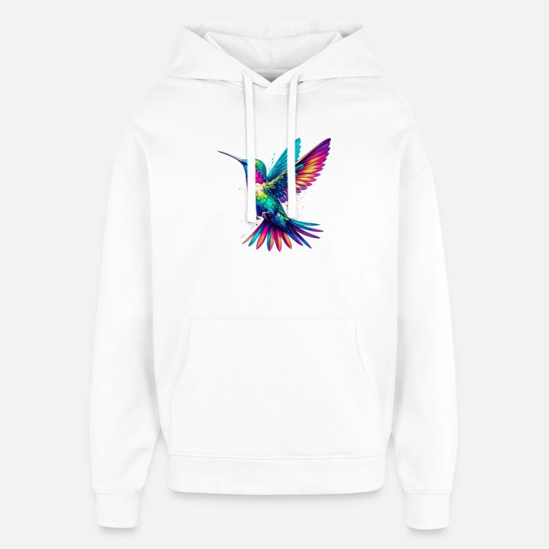 Colibri - Sweat à capuche unisexe Stanley/Stella Oversized - blanc