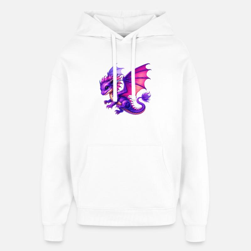 Drache - Oversized Unisex Hoodie von Stanley/Stella - Weiß