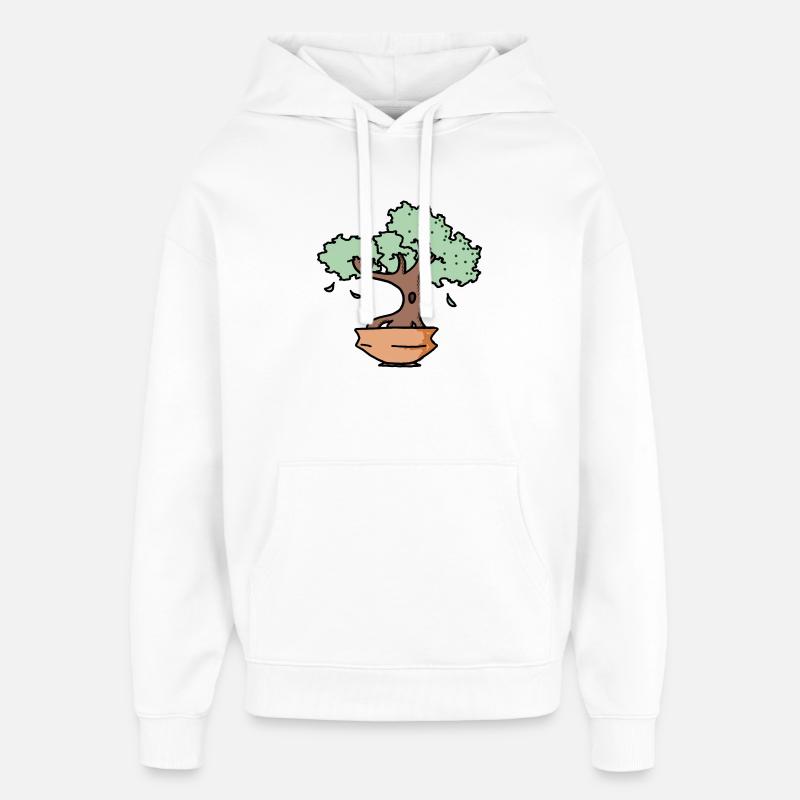 arbre zen - Sweat à capuche unisexe Stanley/Stella Oversized - blanc