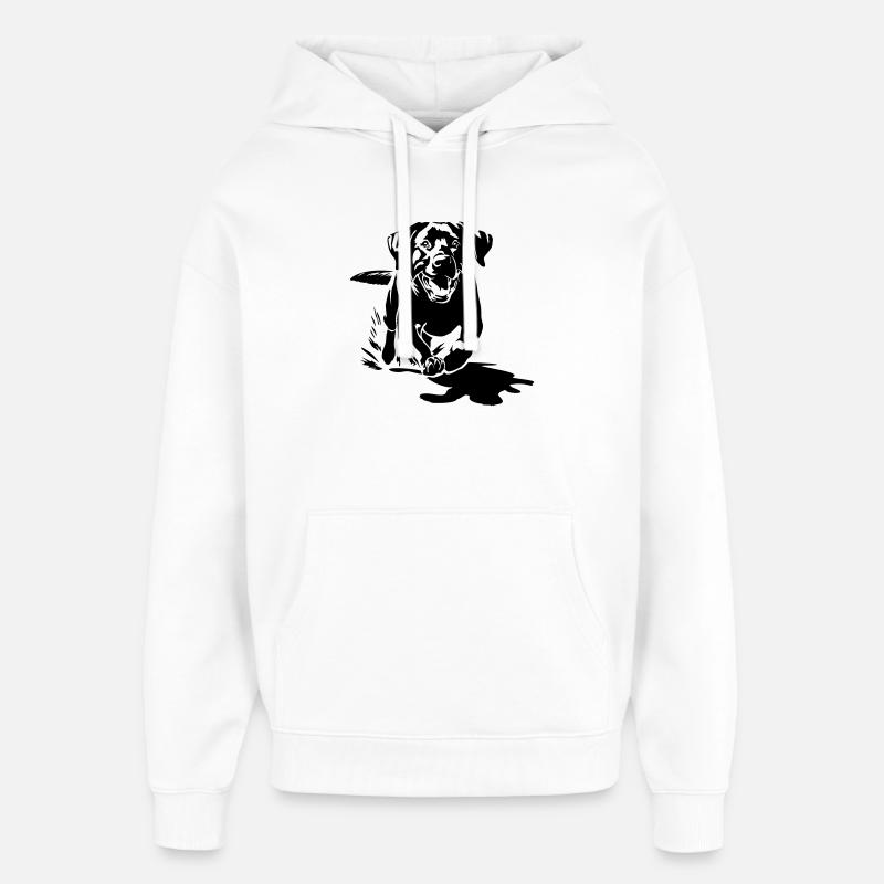 Labrador - Oversized Unisex Hoodie von Stanley/Stella - Weiß