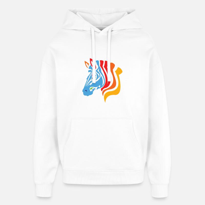zebra - Oversized Unisex Hoodie von Stanley/Stella - Weiß