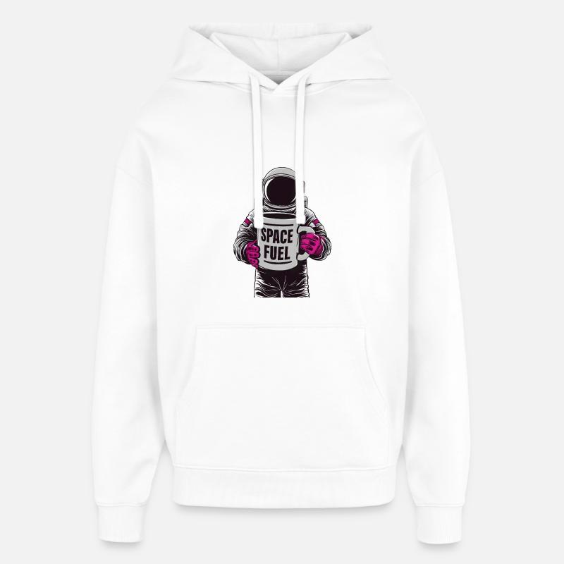 Carburant spatial - Sweat à capuche unisexe Stanley/Stella Oversized - blanc