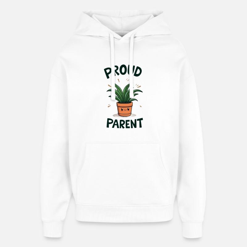 Fier parent de la plante - Sweat à capuche unisexe Stanley/Stella Oversized - blanc