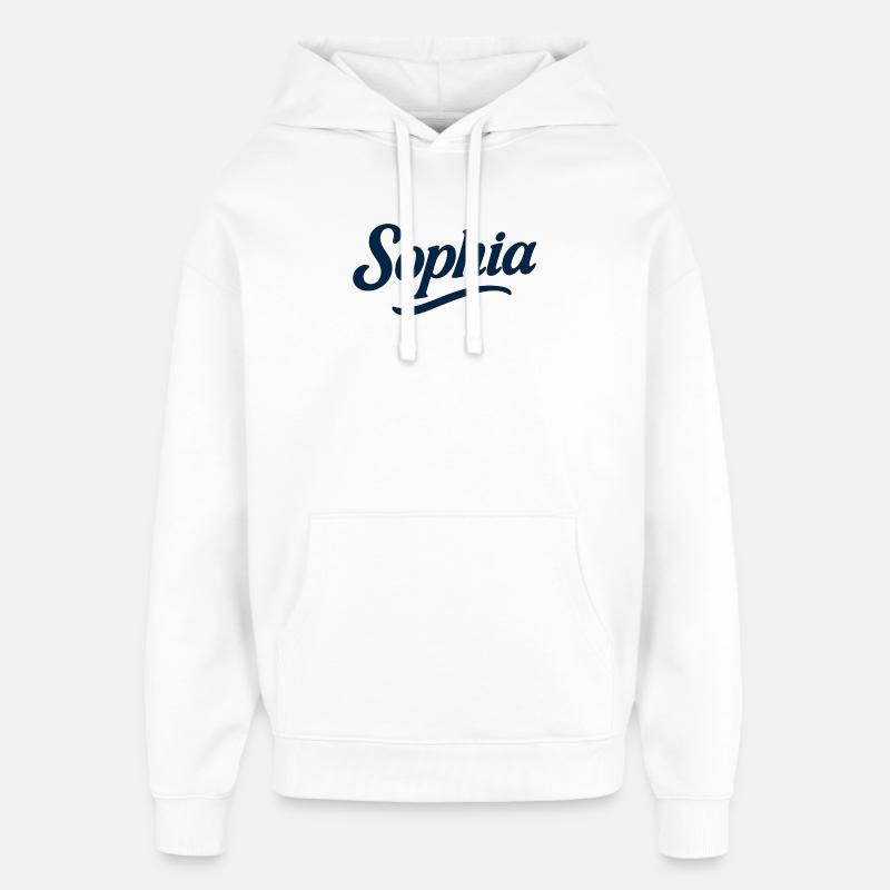 Conception abstraite à l’aquarelle - Sweat à capuche unisexe Stanley/Stella Oversized - blanc