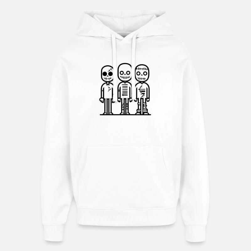 zombie_3 - Sweat à capuche unisexe Stanley/Stella Oversized - blanc