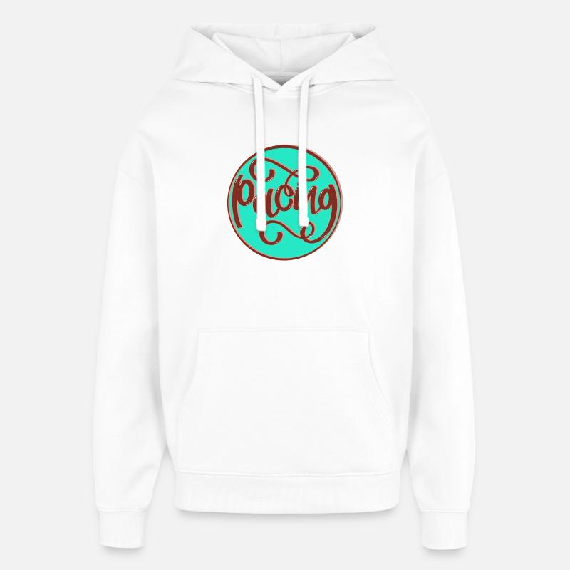 Rythme - Sweat à capuche unisexe Stanley/Stella Oversized - blanc