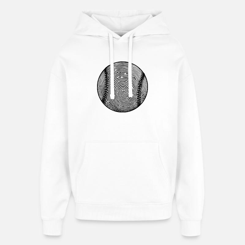 Amour Baseball Oeuvre Baseball - Sweat à capuche unisexe Stanley/Stella Oversized - blanc