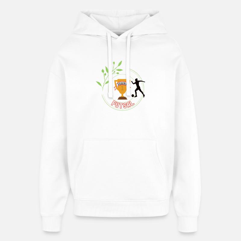 Futsal Siegerin Gewinner Turnier Meisterschaft - Oversized Unisex Hoodie von Stanley/Stella - Weiß