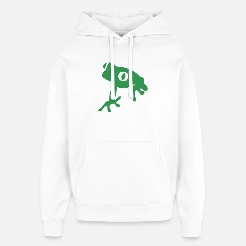 Ne soyez pas une grenouille - Sweat à capuche unisexe Stanley/Stella Oversized - blanc