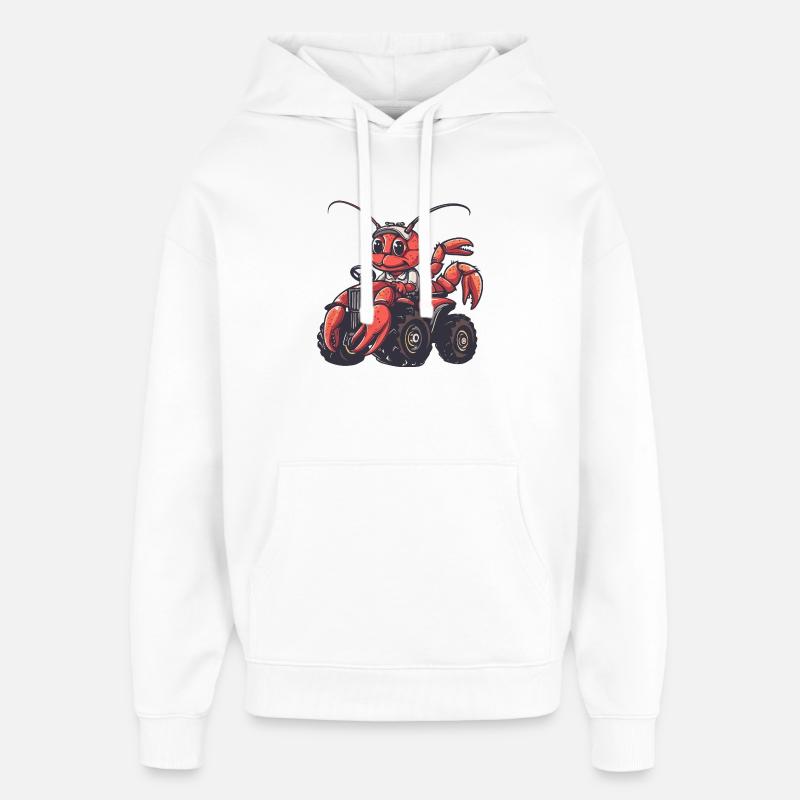 Éleveur de tracteurs de crabe homard - Sweat à capuche unisexe Stanley/Stella Oversized - blanc