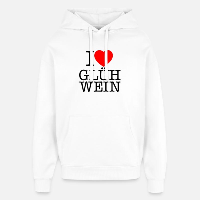 J’adore Noël au vin chaud - Sweat à capuche unisexe Stanley/Stella Oversized - blanc