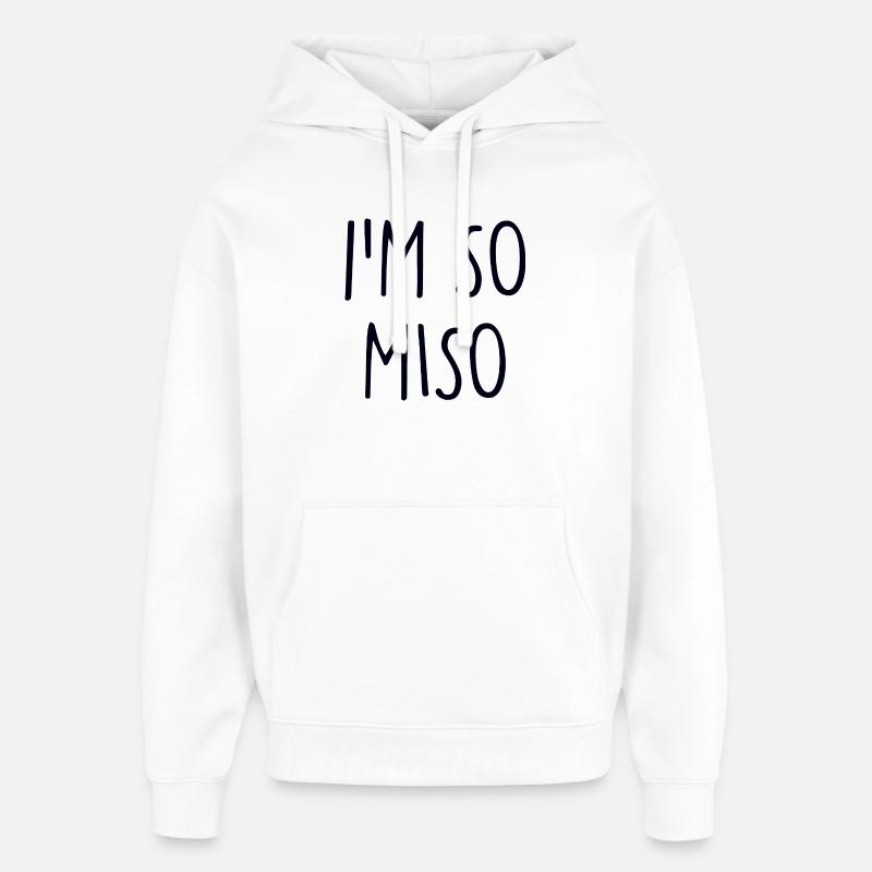 miso - Sweat à capuche unisexe Stanley/Stella Oversized - blanc