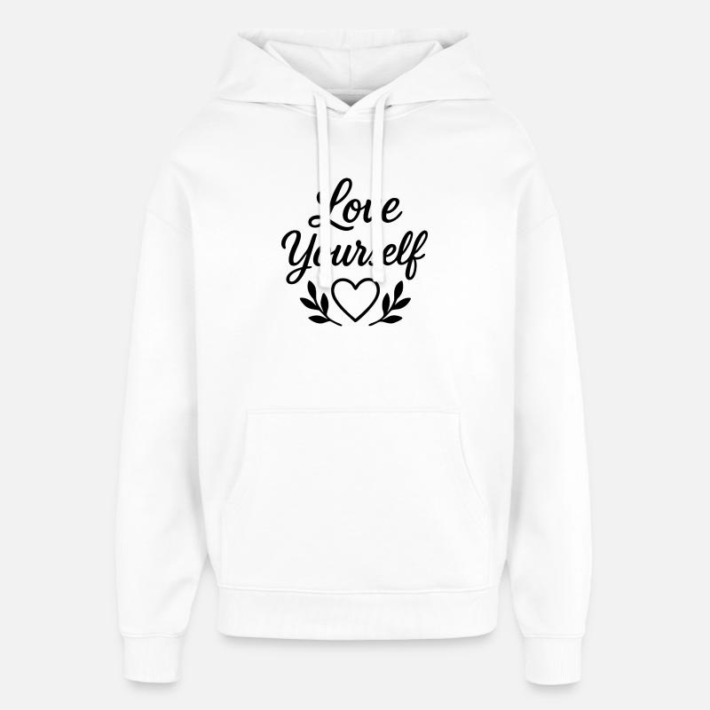 aime toi toi-même - Sweat à capuche unisexe Stanley/Stella Oversized - blanc
