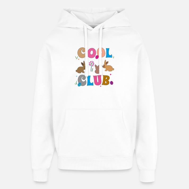 Pâques - Sweat à capuche unisexe Stanley/Stella Oversized - blanc