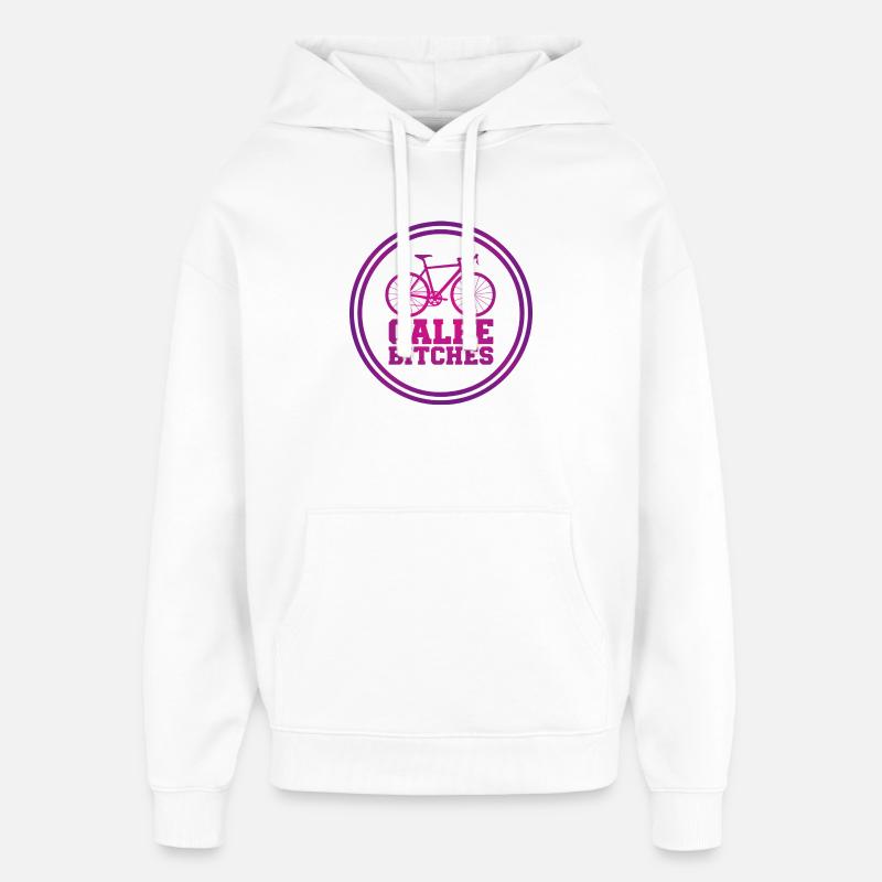 Emblème de cyclisme Calpe Bitches - Sweat à capuche unisexe Stanley/Stella Oversized - blanc