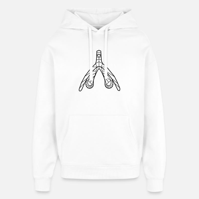 Klitoris_schwarz - Sweat à capuche unisexe Stanley/Stella Oversized - blanc