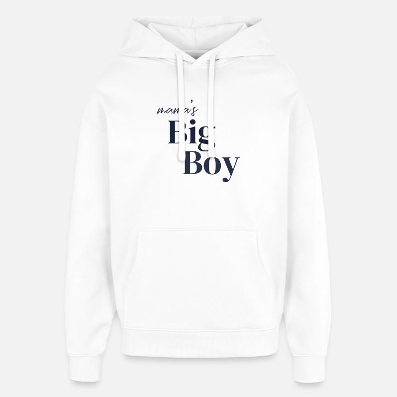Le grand garçon de maman - Sweat à capuche unisexe Stanley/Stella Oversized - blanc
