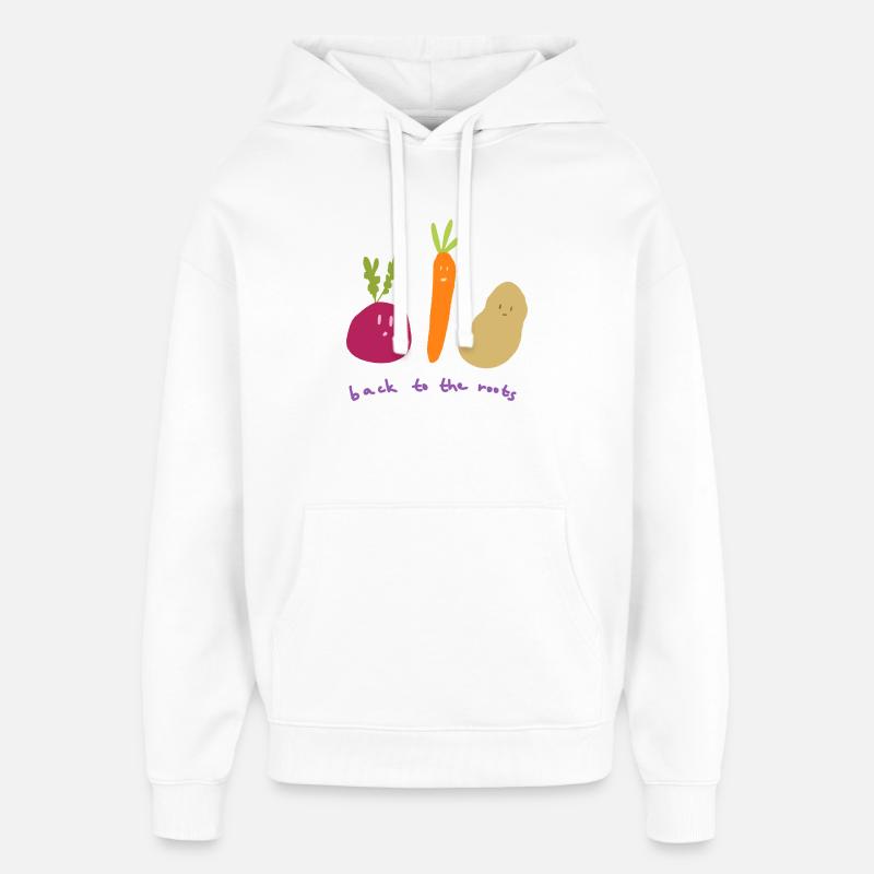 Retour aux racines - Sweat à capuche unisexe Stanley/Stella Oversized - blanc