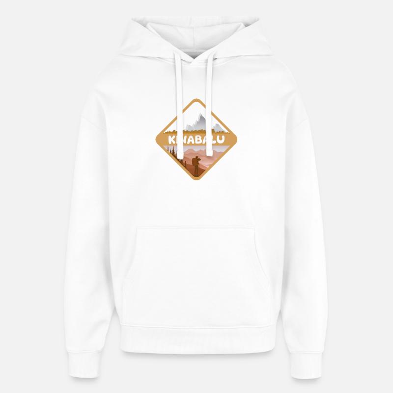 Kinabalu - Oversized Unisex Hoodie by Stanley/Stella - white