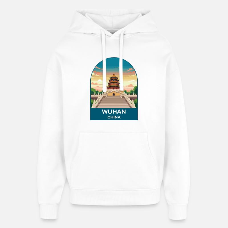 CTY02100 - Sweat à capuche unisexe Stanley/Stella Oversized - blanc