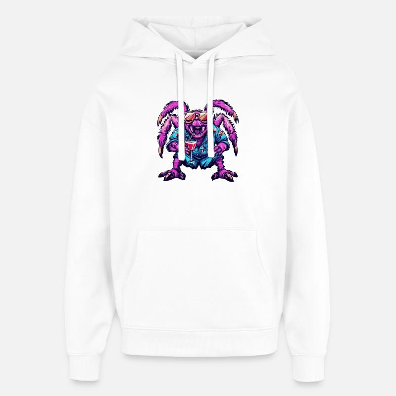 Tarantula Comic Summer - Oversized Unisex Hoodie by Stanley/Stella - white