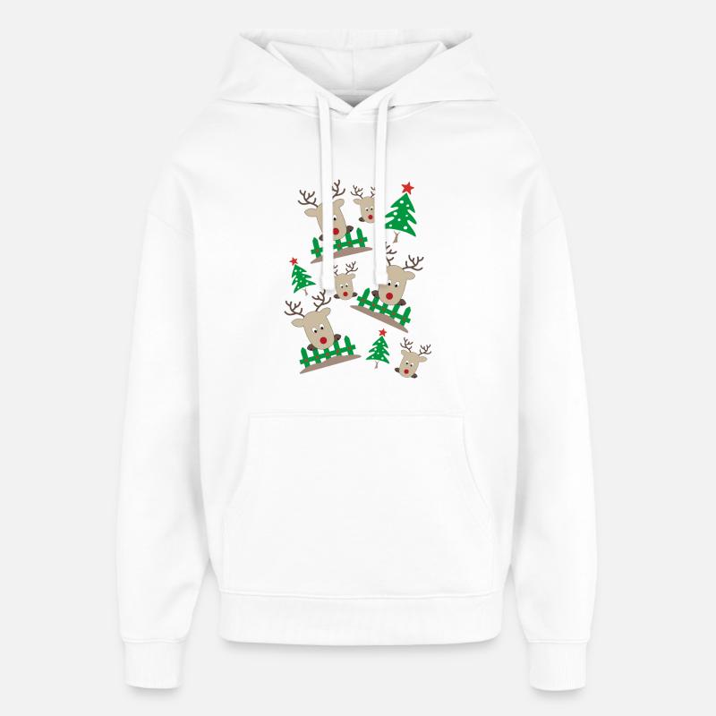 Noël - Sweat à capuche unisexe Stanley/Stella Oversized - blanc
