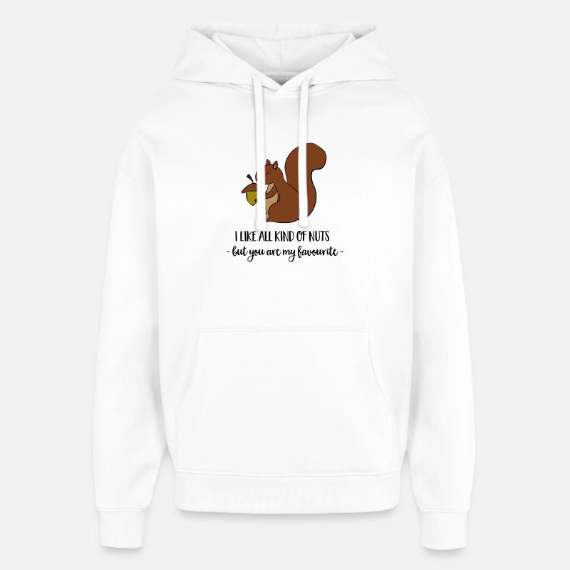 Eichhörnchen - Oversized Unisex Hoodie von Stanley/Stella - Weiß