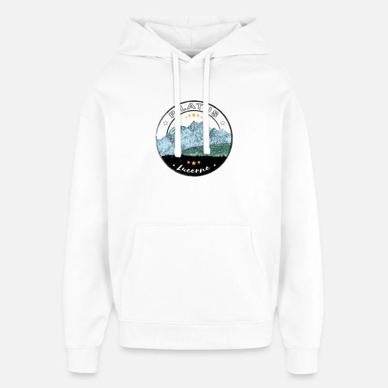 STEMPEL PILATUS | Lucerne - Oversized Unisex Hoodie von Stanley/Stella - Weiß