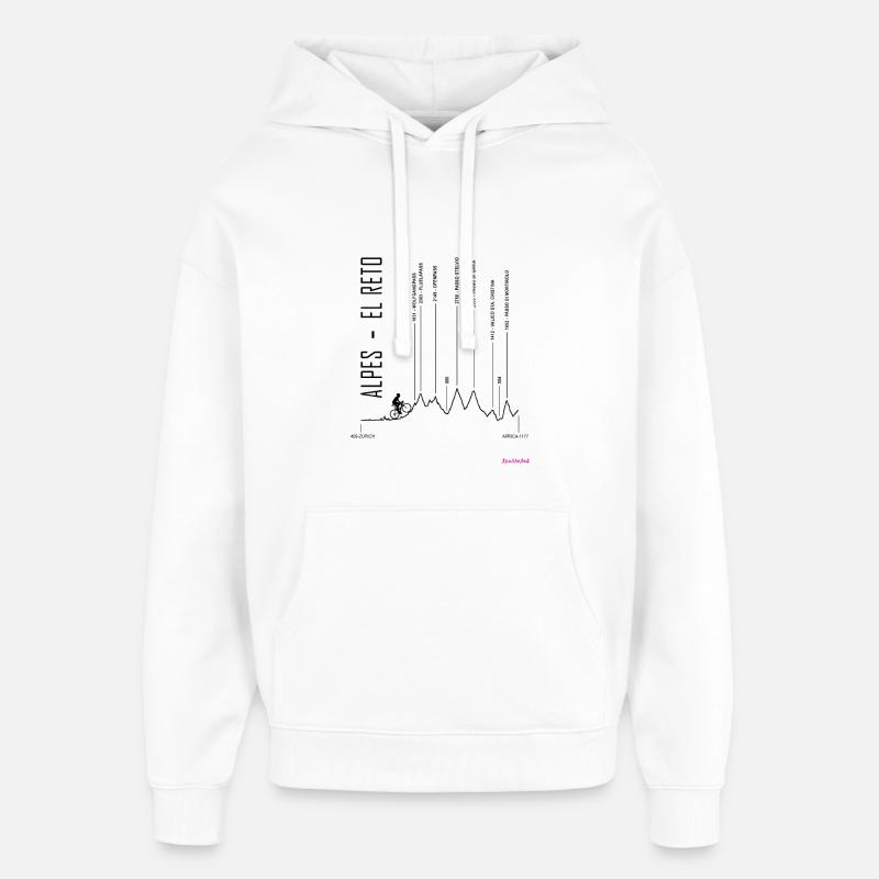 ZURICH APRICA pour blanc - Sweat à capuche unisexe Stanley/Stella Oversized - blanc