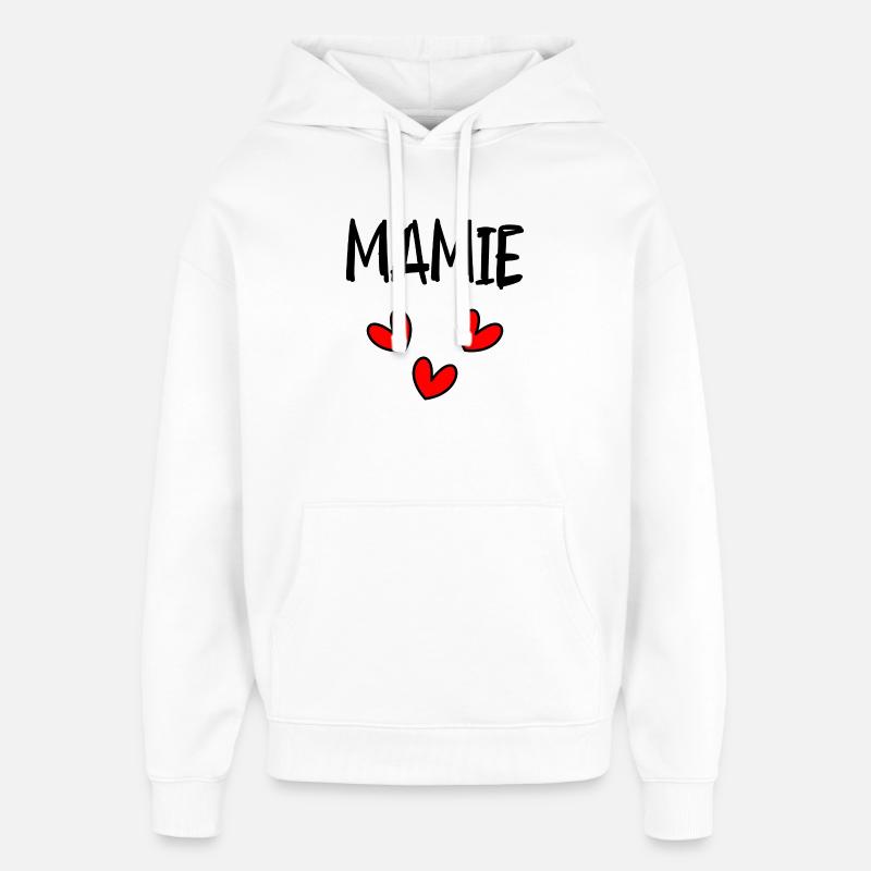 MAMIE - Sweat à capuche unisexe Stanley/Stella Oversized - blanc