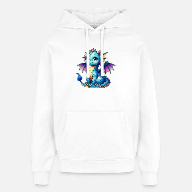 Dragon - Sweat à capuche unisexe Stanley/Stella Oversized - blanc