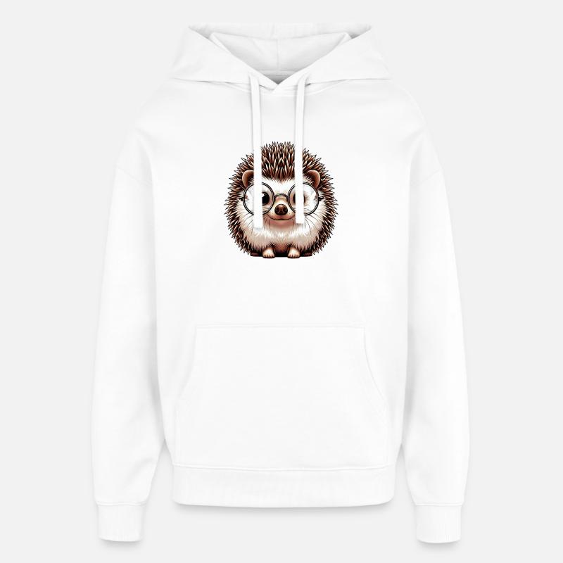 Hérisson - Sweat à capuche unisexe Stanley/Stella Oversized - blanc