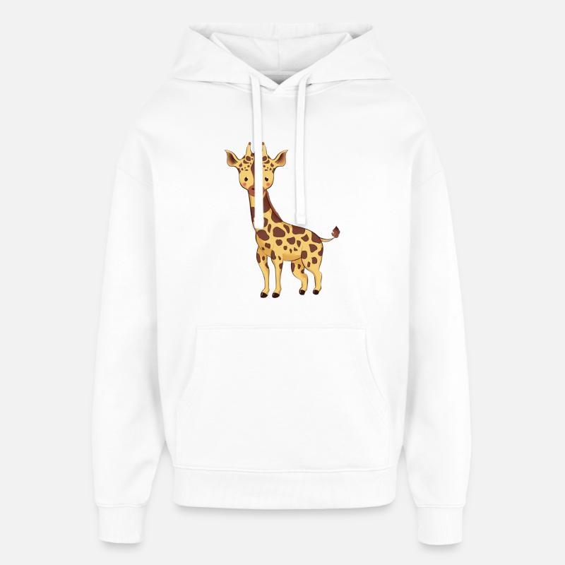 Girafe - Sweat à capuche unisexe Stanley/Stella Oversized - blanc