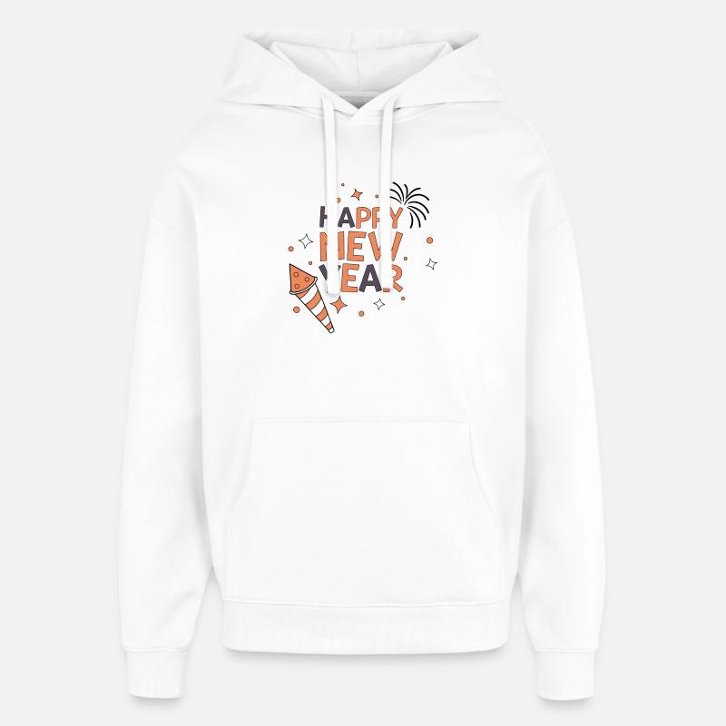 Bonne Année #4 - Sweat à capuche unisexe Stanley/Stella Oversized - blanc