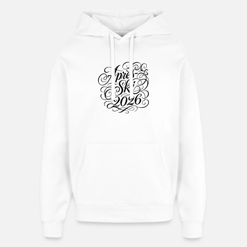 Après-ski 2026 - Sweat à capuche unisexe Stanley/Stella Oversized - blanc