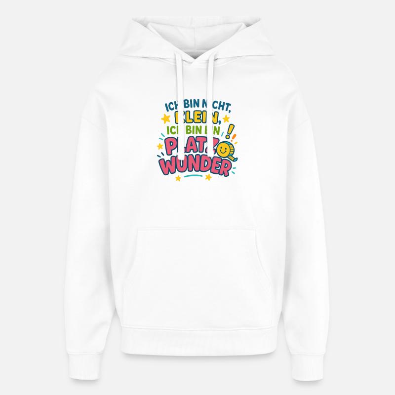 Je suis un miracle de l’espace - Sweat à capuche unisexe Stanley/Stella Oversized - blanc