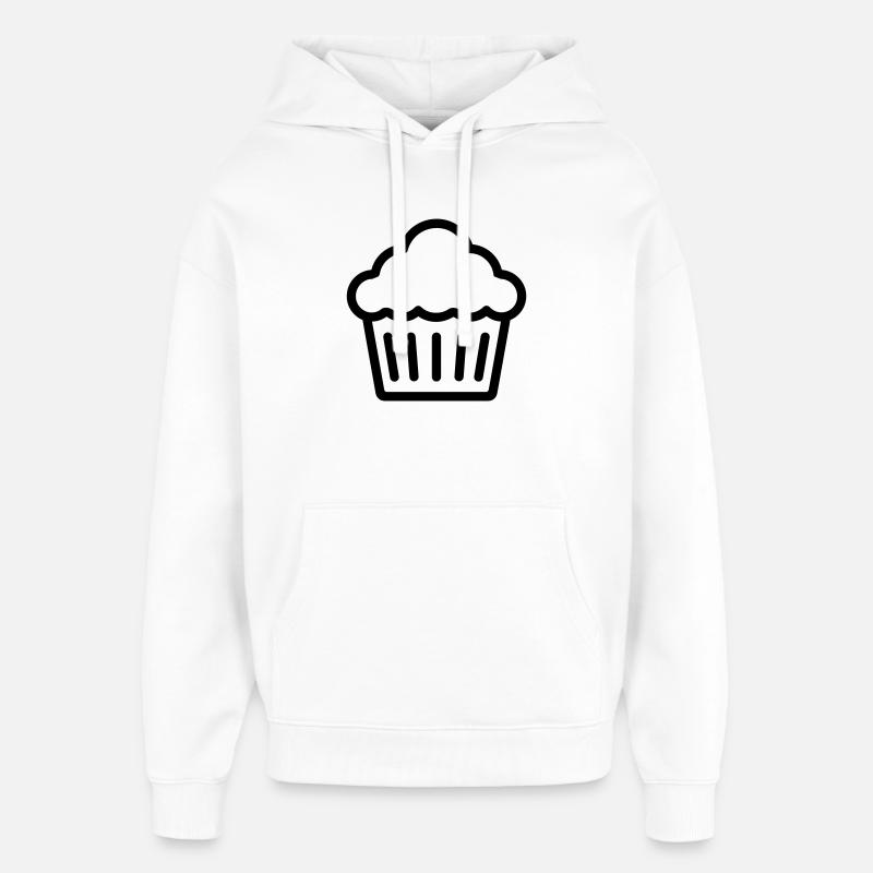 muffin - Sweat à capuche unisexe Stanley/Stella Oversized - blanc