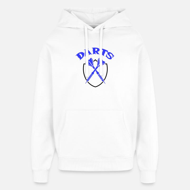 Fléchettes Flèches - Sweat à capuche unisexe Stanley/Stella Oversized - blanc