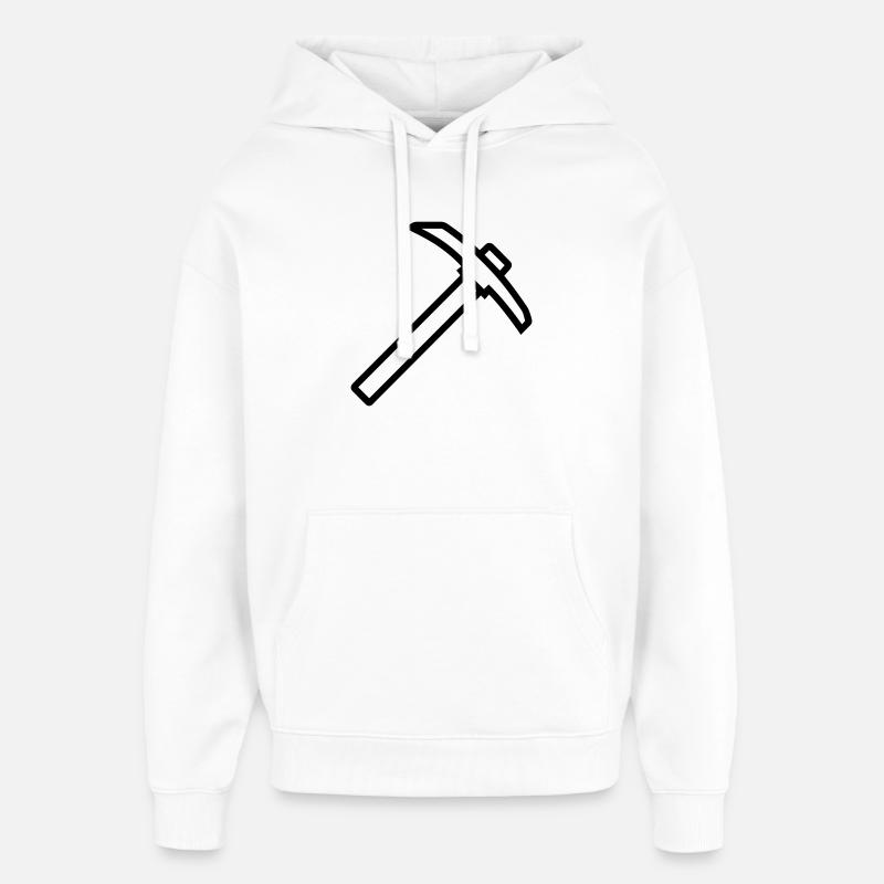 piolet - Sweat à capuche unisexe Stanley/Stella Oversized - blanc