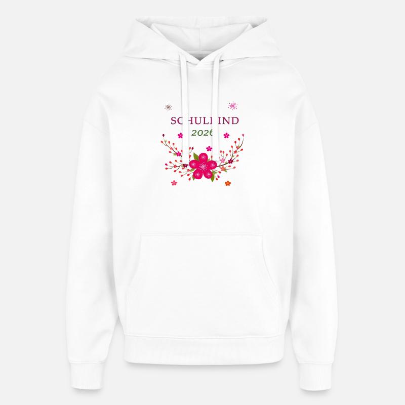 Écolier 2026 - Sweat à capuche unisexe Stanley/Stella Oversized - blanc