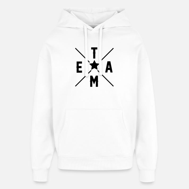 Équipe - Sweat à capuche unisexe Stanley/Stella Oversized - blanc