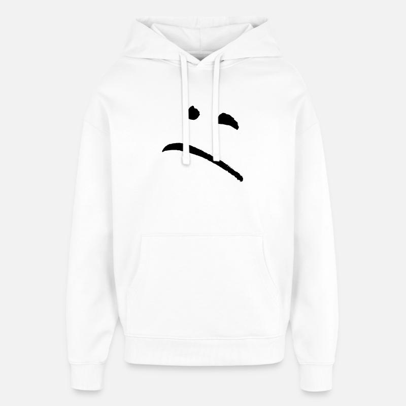 Triste - Sweat à capuche unisexe Stanley/Stella Oversized - blanc