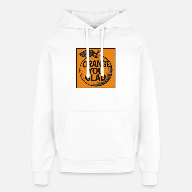 Orange You Glad Jun Tee - Sweat à capuche unisexe Stanley/Stella Oversized - blanc